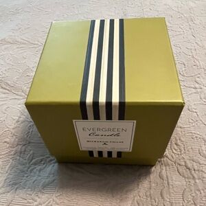 MacKenzie-Childs Evergreen Candle - Gold Box